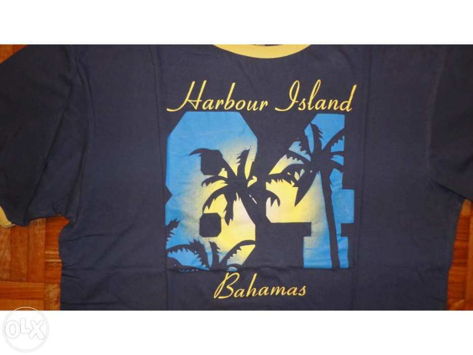 T-shirt de homem azul CS Active Harbour Island