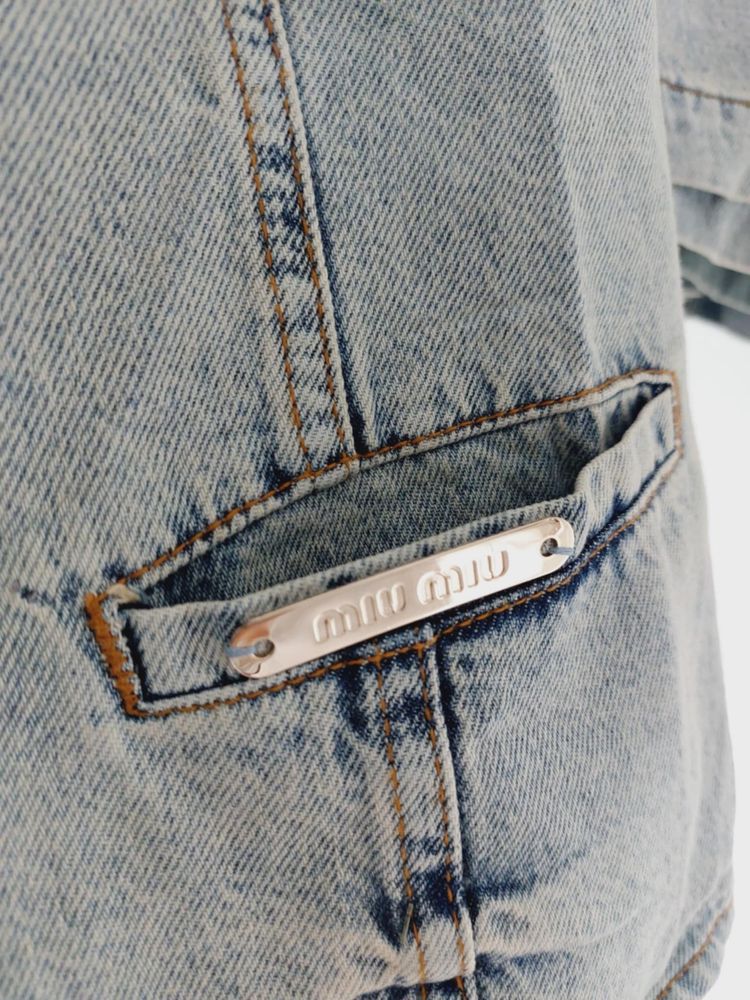 Puekny komplet jeansowy miu miu M