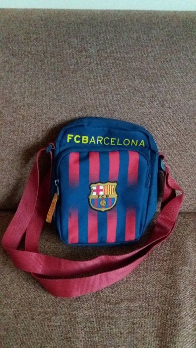 komplet portfel i torebka-saszetka listonoszka oryginalna Barcelona