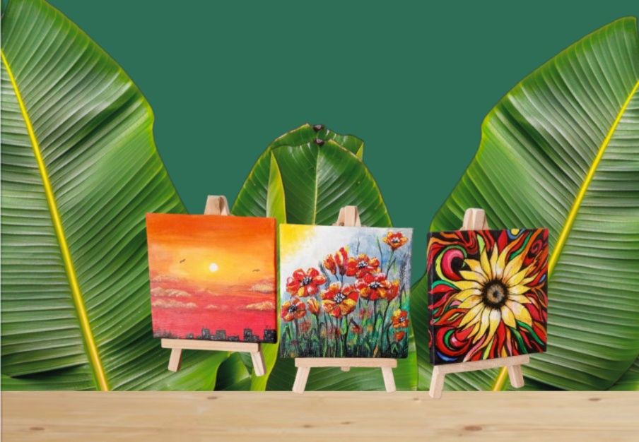 Міні мольберти та холсти подарунок