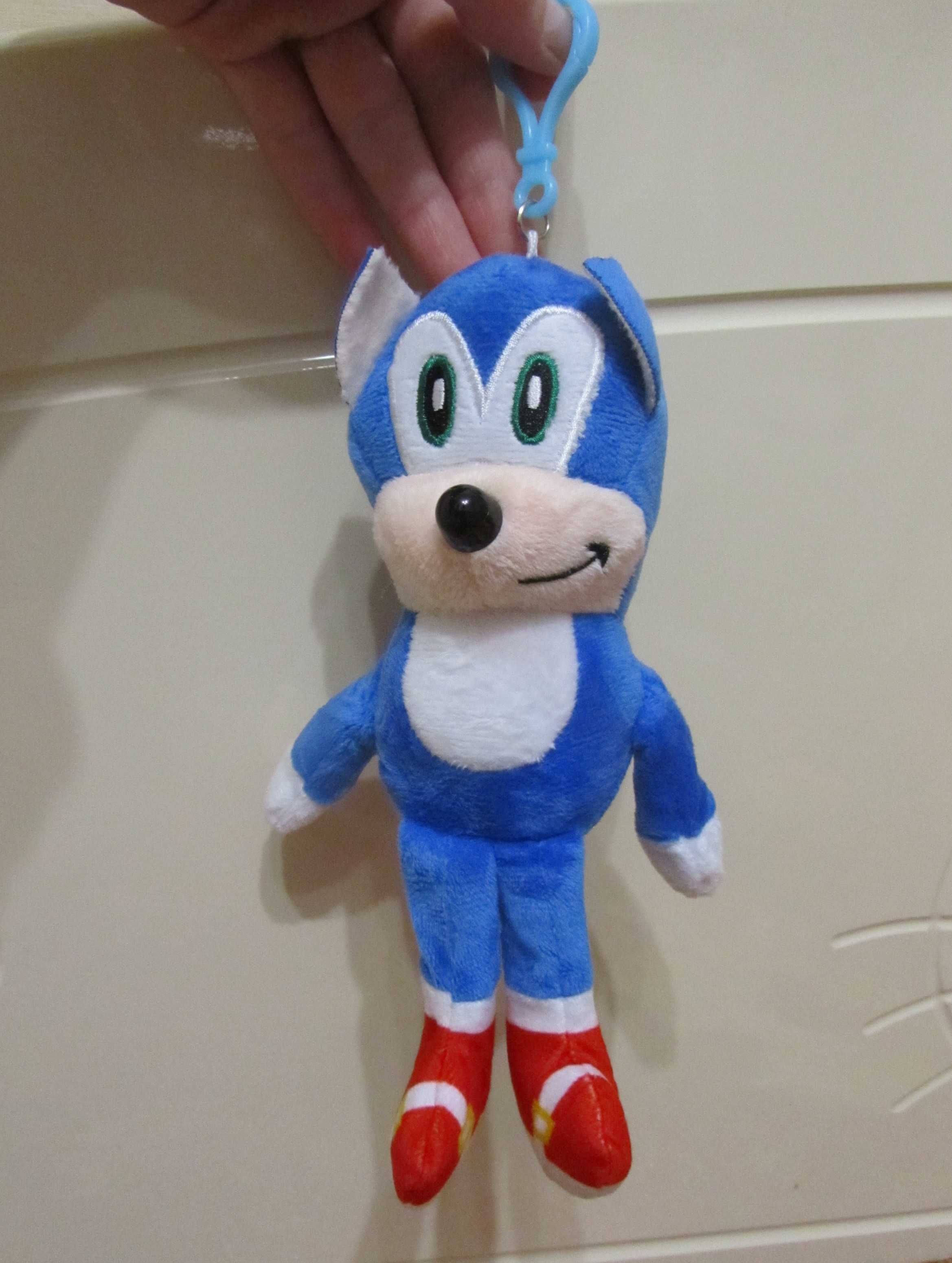 Мягкая игрушка - брелок "Соник" Ёжик Super Sonic.