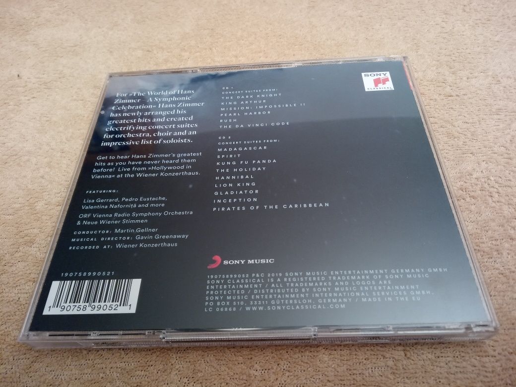 The world of Hans Zimmer 2xCD. Sony 2019 rok.