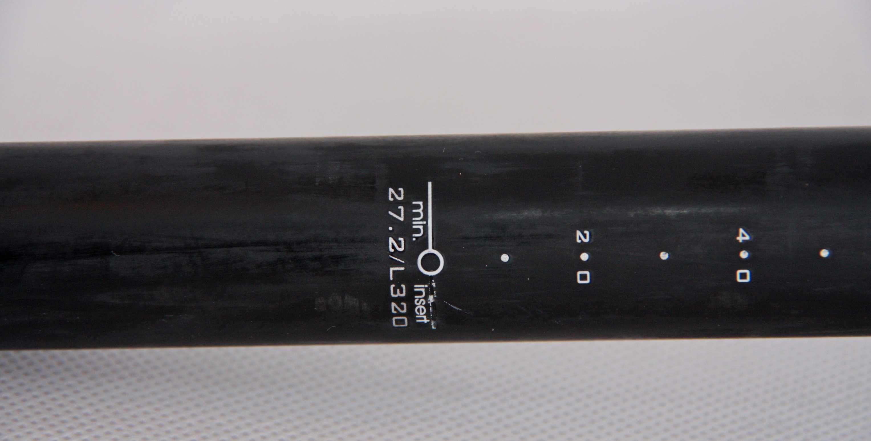 Carbon sztyca 27,2 + siodełko Selle Italia