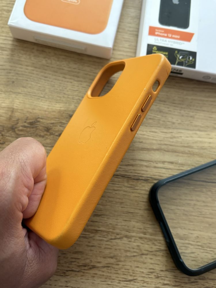 iPhone 12 Mini Case spigen ultra oraz leather orginal