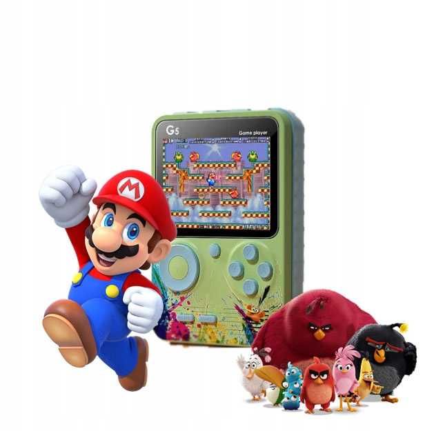 Mini retro Gameboy przenośna konsola z grami 500 gier kabel AV do TV