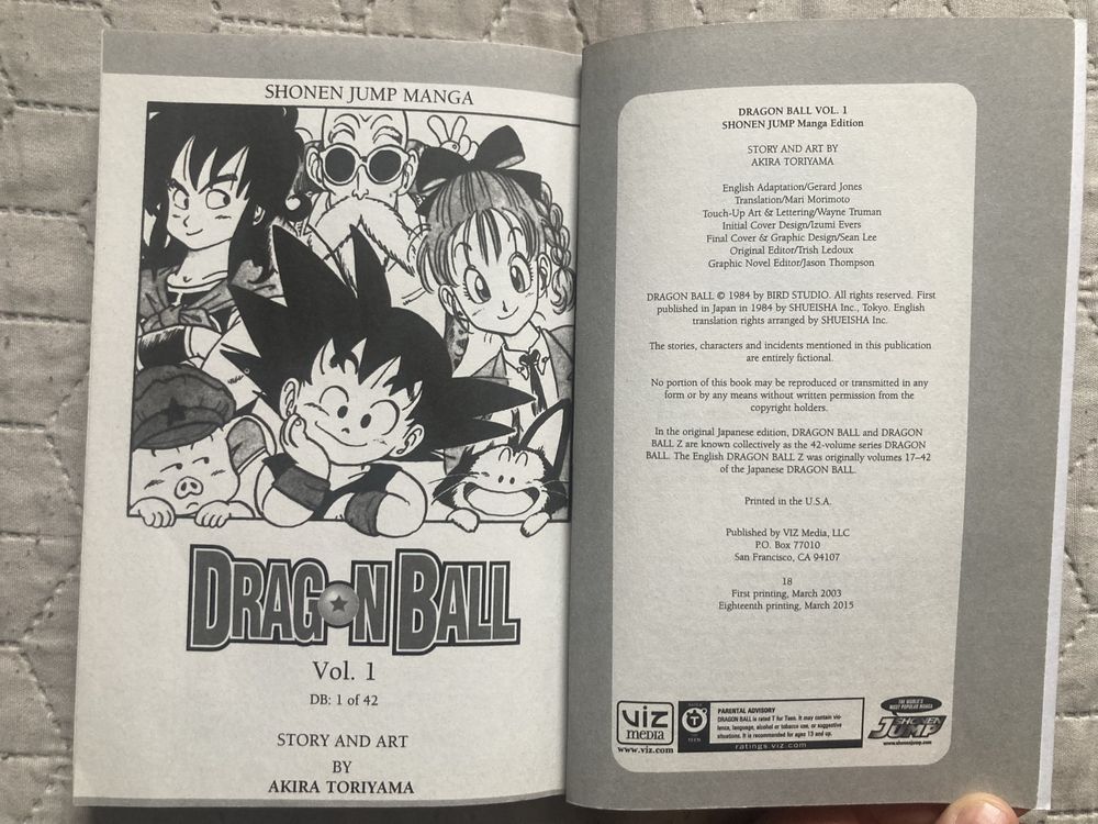 Komiks Dragon Ball v1 wersja angielska