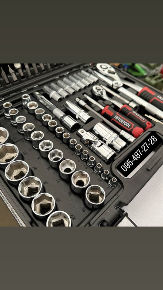 Набір інструментів на 111 од. INTERTOOL ET-8111 з ударними головками