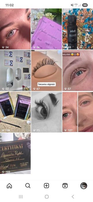 Przedluzanie i laminacja rzes. Paznokcie hybrydowe i akrylowe.