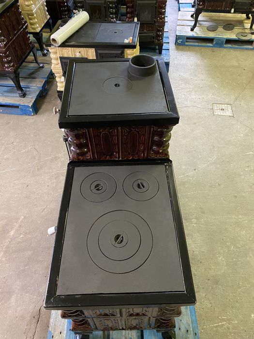 piec kuchenny kaflowy szamotowy, kuchnia kaflowa węglowa, angielka