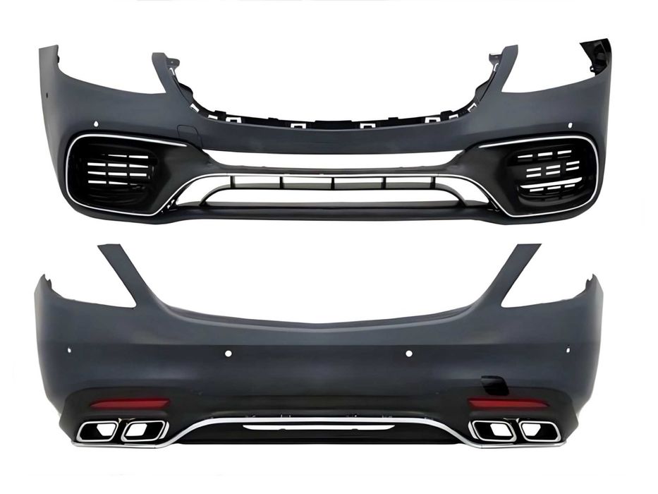 Обвес S63 AMG W222 на Mercedes S-Class 2017-2021 бампер рестайлинг