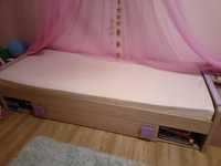 Piękne łóżko z materacem 200x80 jak nowe
