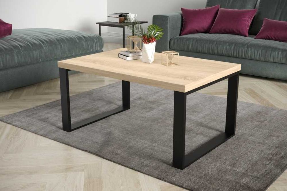 ława stolik Loft VILI 90/60 Wotan Craft Artisan Halifax Marmur Hikora