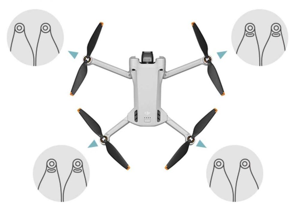 Śmigła dron DJI MINI 3 PRO 2-komplety 16-śmigieł śruby śrubokręt