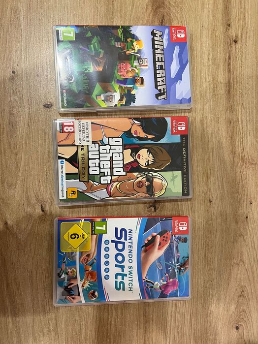 Gta , minecraft, sports nintendo switch