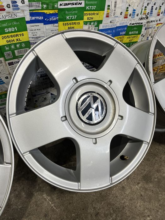 Литі диски r15 5/100 6j et38 vw bora golf4 poli skoda tour fabia