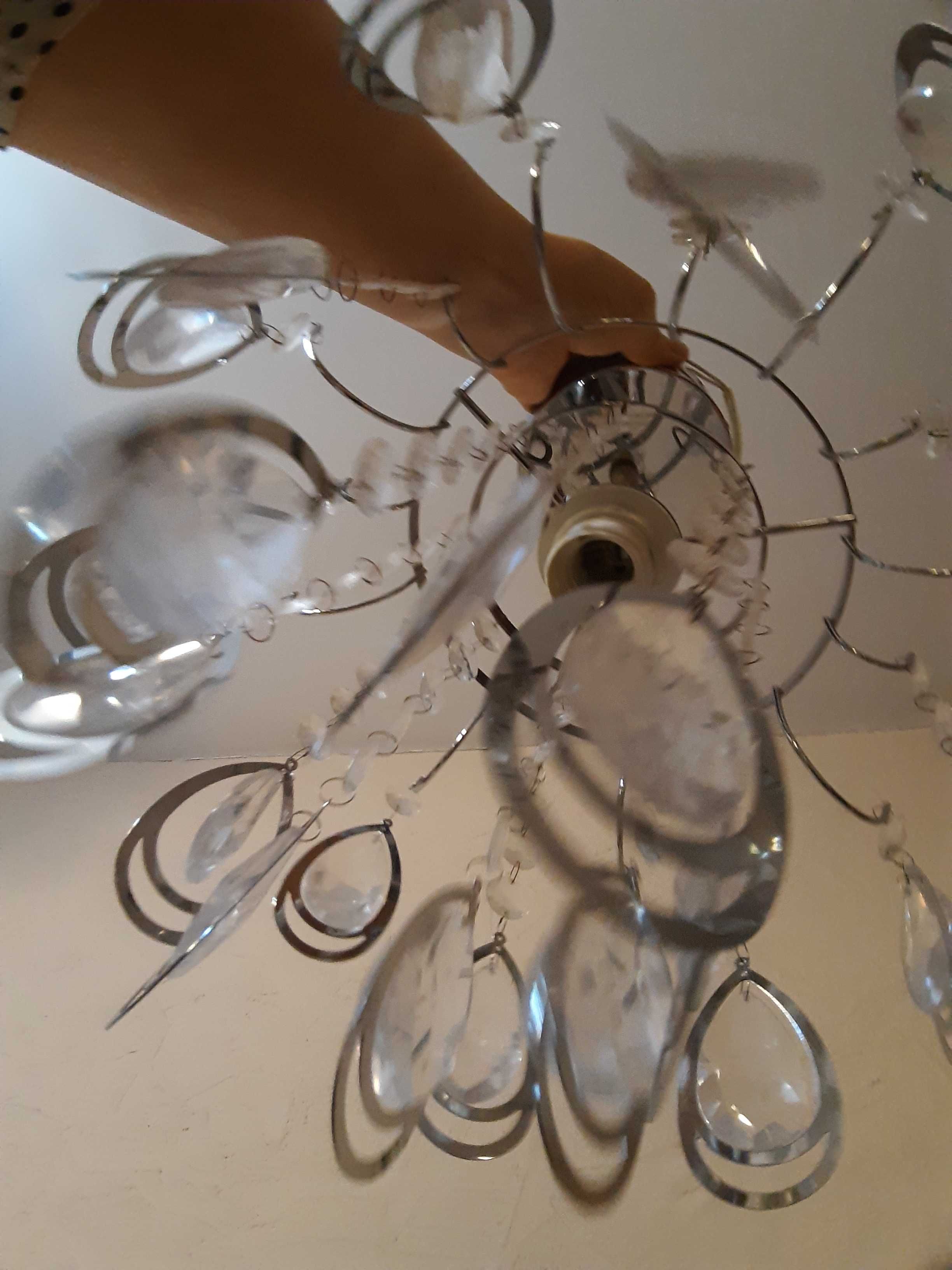 lampa jednopunktowa, łezki akrylowe