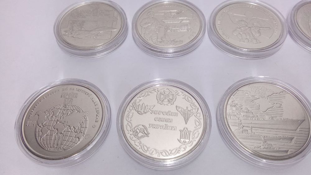 Монети 10 гривень серії ЗС України у капсулах