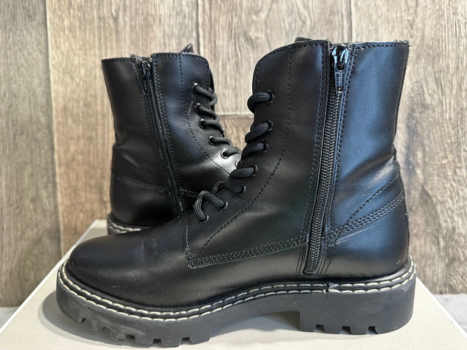 Buty damskie czarne botki kozaki Tamaris 38