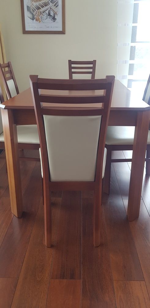 Komplet stół i 6 krzeseł jak NOWE