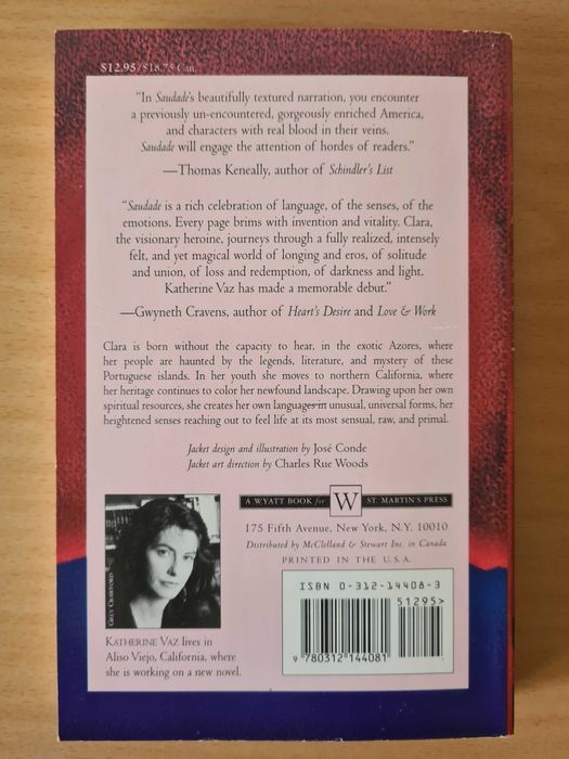 Livro "Saudade" de Katherine Vaz