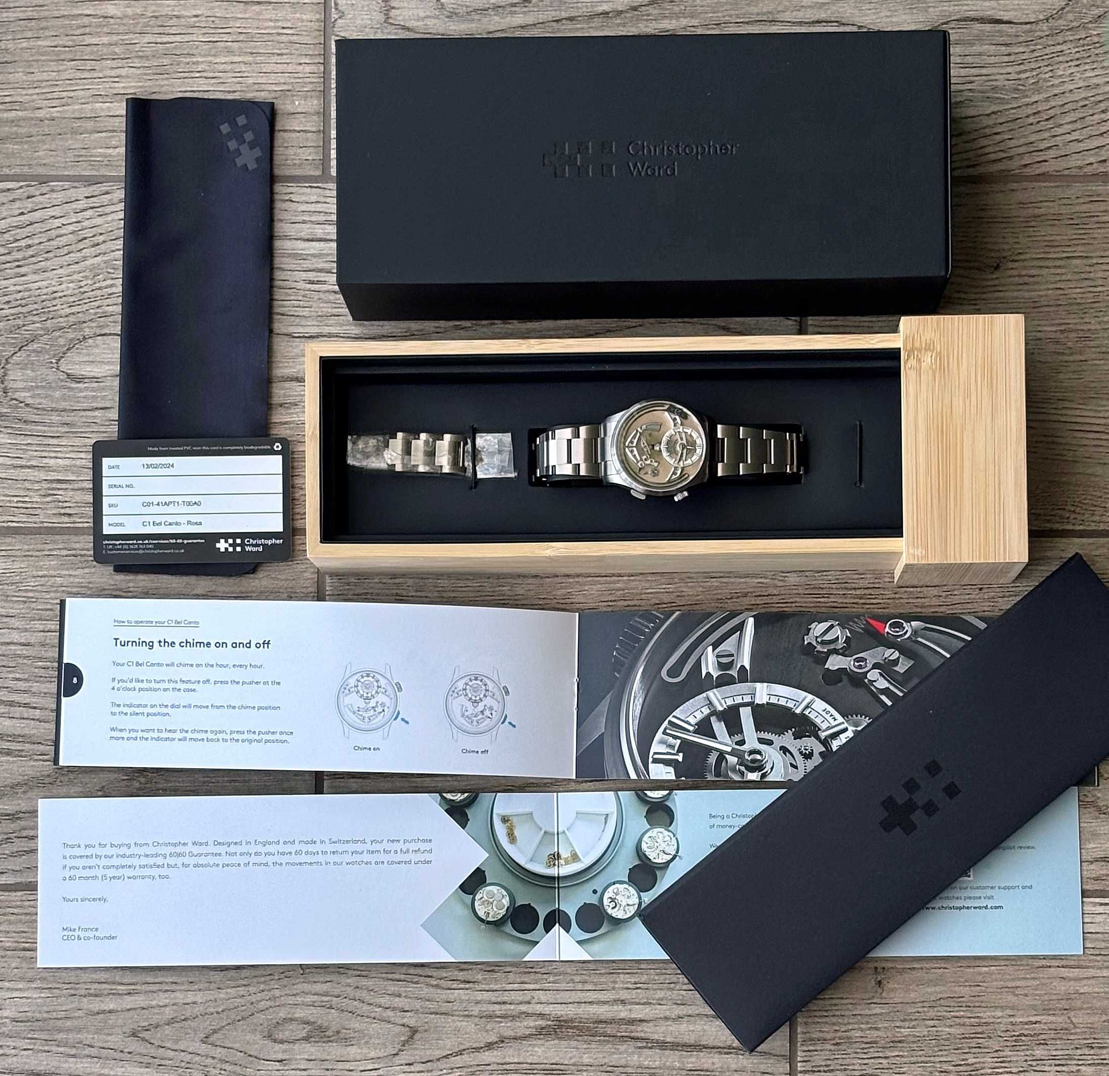 Christopher Ward C1 Bel Canto nowy, 2024 r