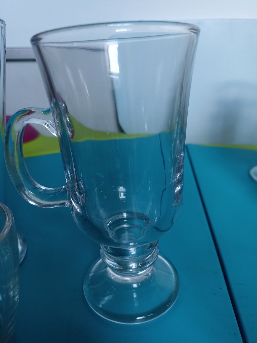 Zestaw szklanek szklanki do kawy latte