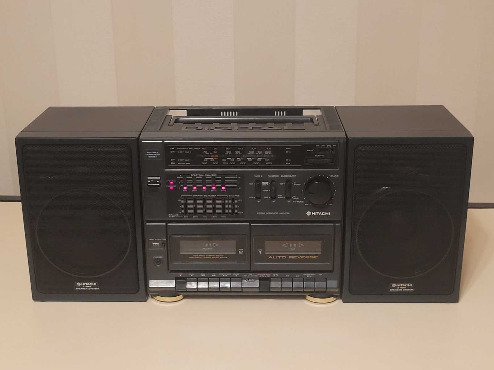 HITACHI MS-W620W Stereo Radio Cassette Recorder