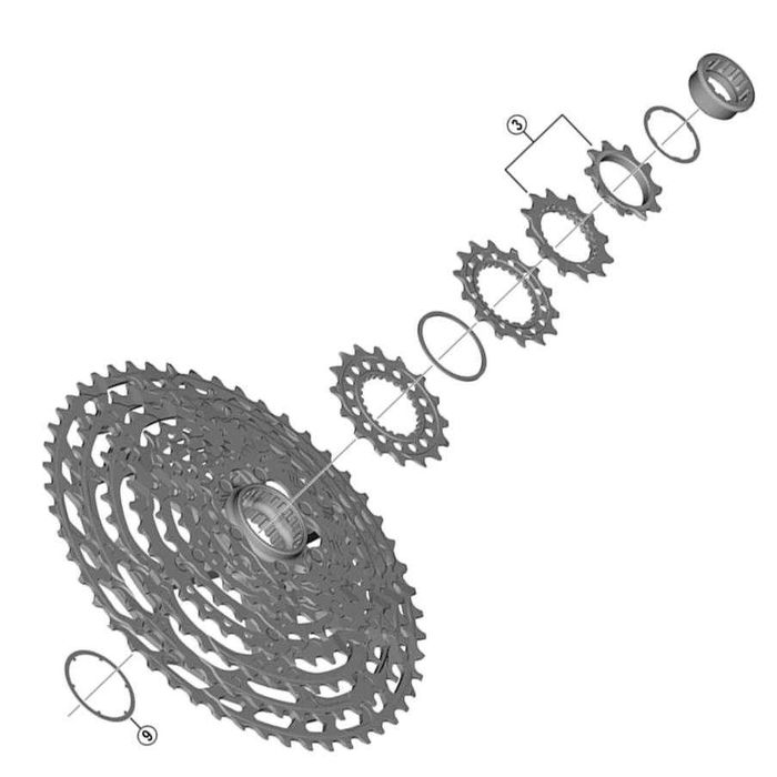 Koronka kasety 12rz Shimano CS-M9100 CS-M9101 10T/12T (421254)