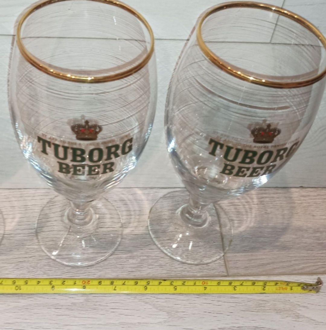 Бокалы Tuborg 0,6 L. Туборг. Пивные. 600 мл.