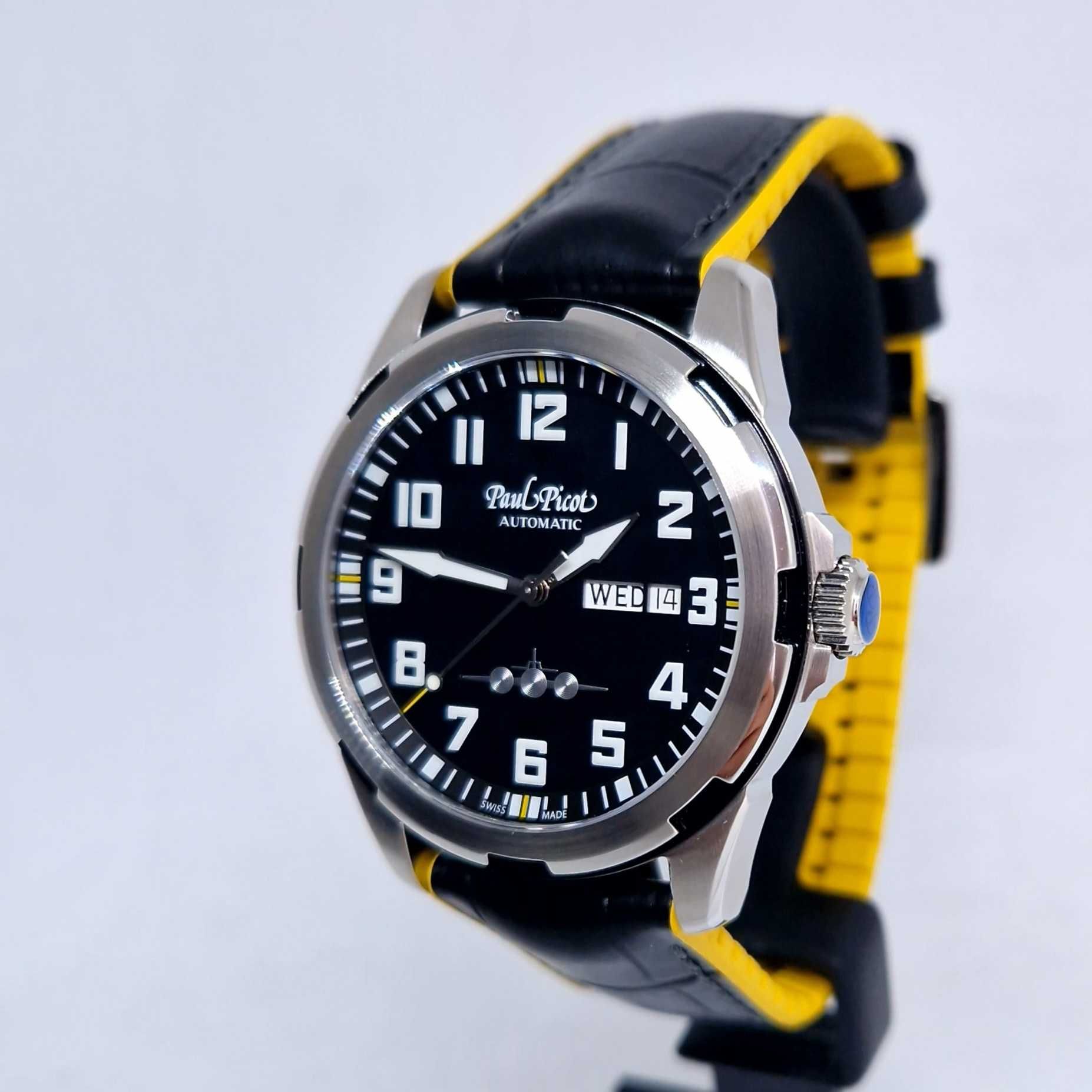 Paul Picot Pilot 42mm Black Black P2053.SGN.9111.3314-B