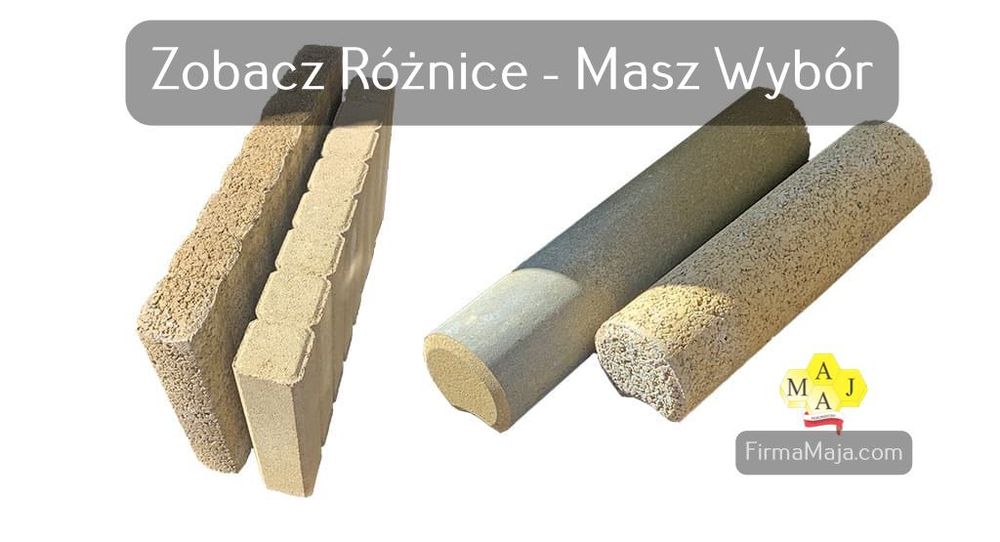 Obrzeża Palisadowe Kwadrat Gładkie 50x25x6 cm dostawa cała Polska