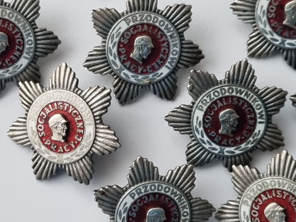 Medal srebrna odznaka przodownik pracy socjalistycznej , oryginał