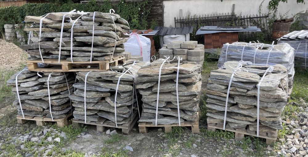 ŁUPEK SZAROGŁAZOWY Twardy Kamień na Ścieżkę w Ogrodzie Płyty Deptakowe