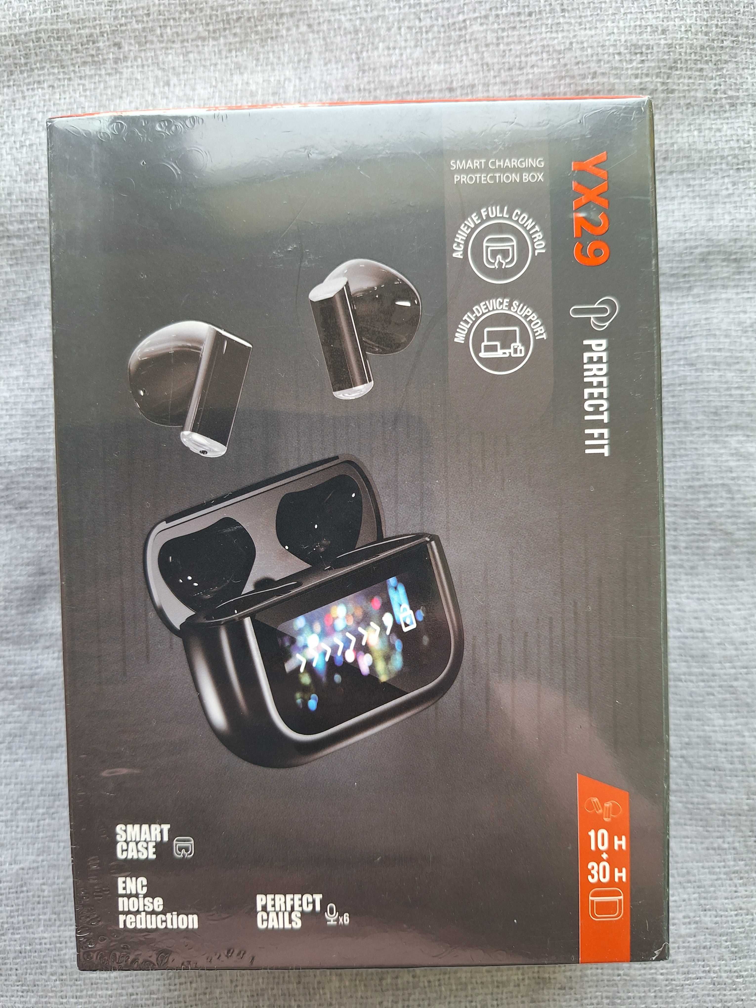 Słuchawki douszne - Bluetooth - YX29 - bezprzewodowe - białe - nowe