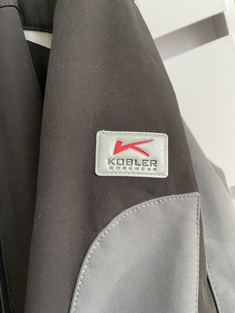 Kobler workwear куртка софтшел сіра чорна робоча