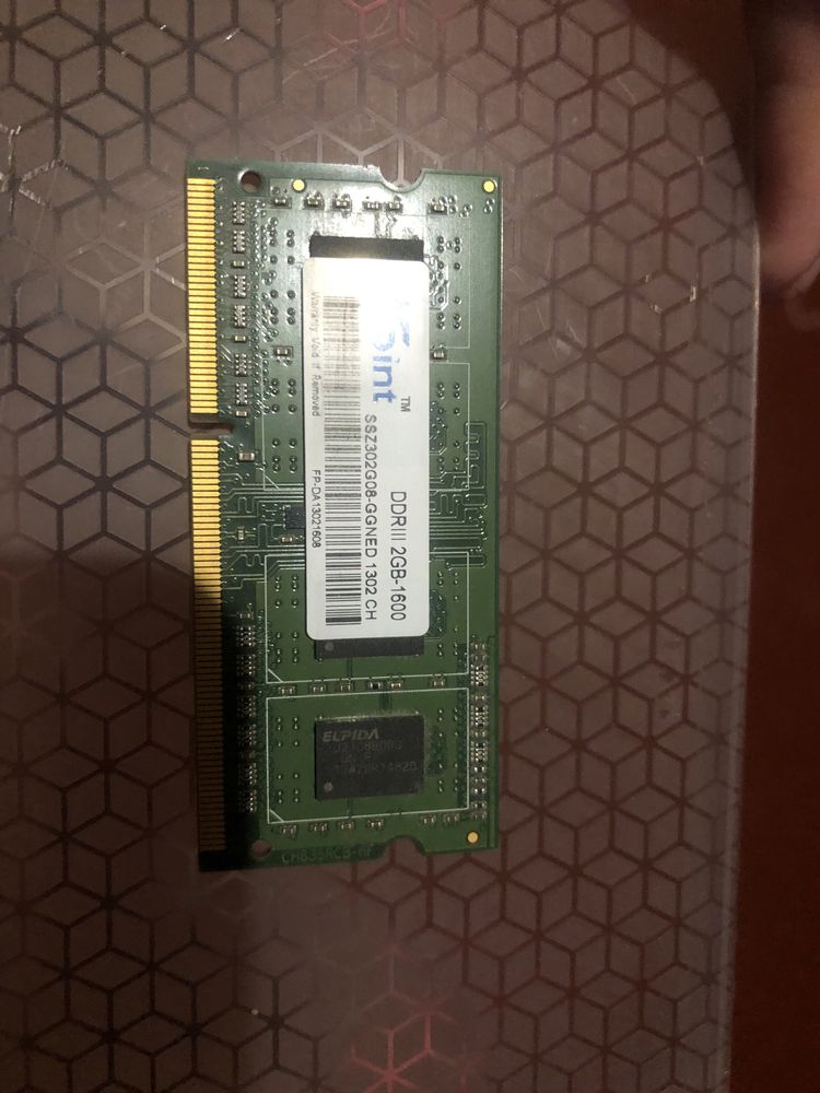 Оригинальная оперативная память для ноутбука SO-DIMM  ASint DDR3 2Gb 1