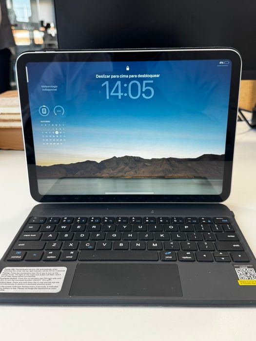 Ipad 10,9 (10 geracão) wifi 64 GB + teclado