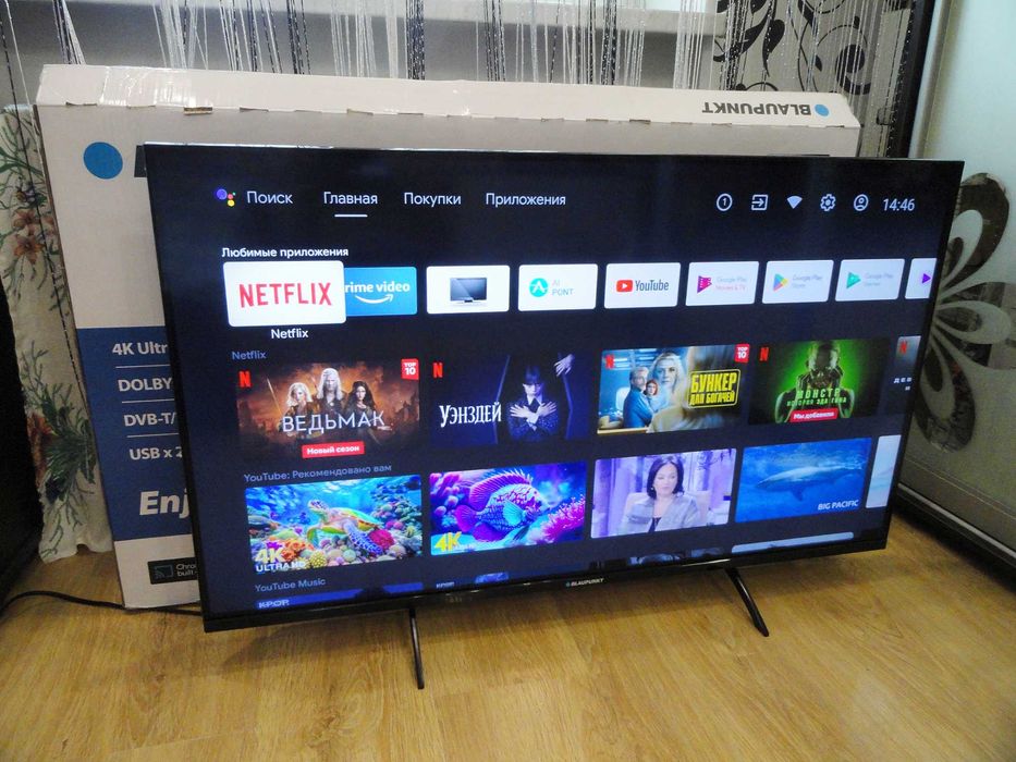 4К смарт телевизор Blaupunkt 43 wi-fi
