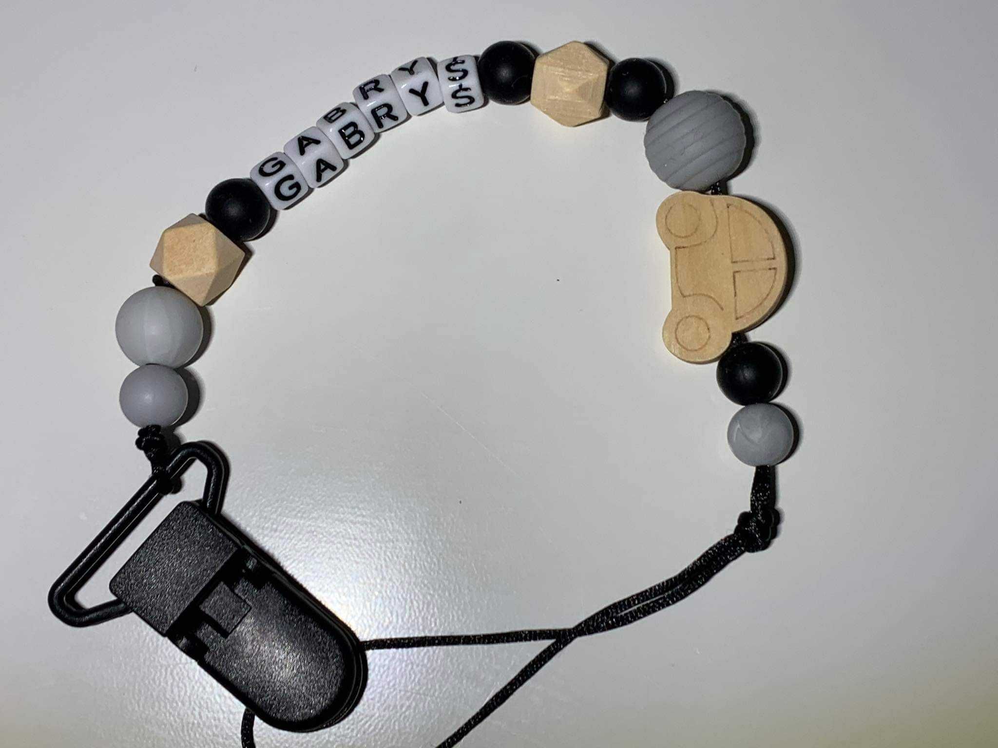 Zawieszka do smoczka imienna personalizowana prezent