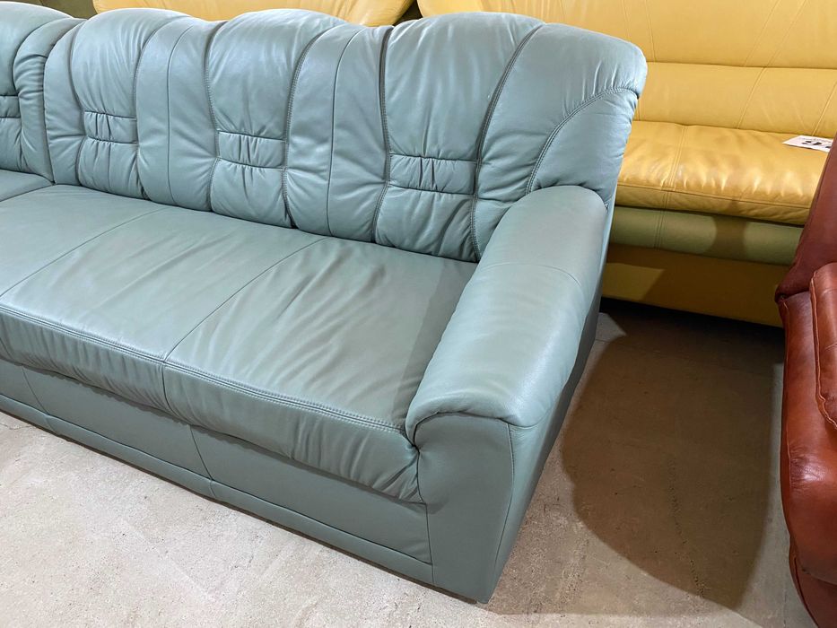 Шкіряний кутовий диван з натуральноі шкіри