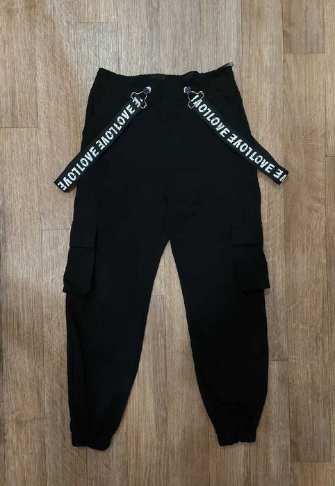 Штаны брюки Карго с ремнями 146-152