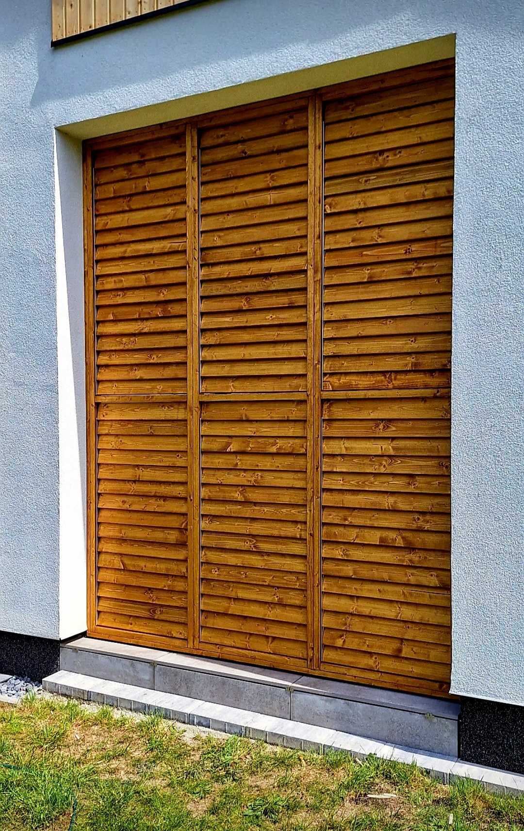 Żaluzje drewniane MALOWANE na wymiar, shutters , ruchome deski rolety