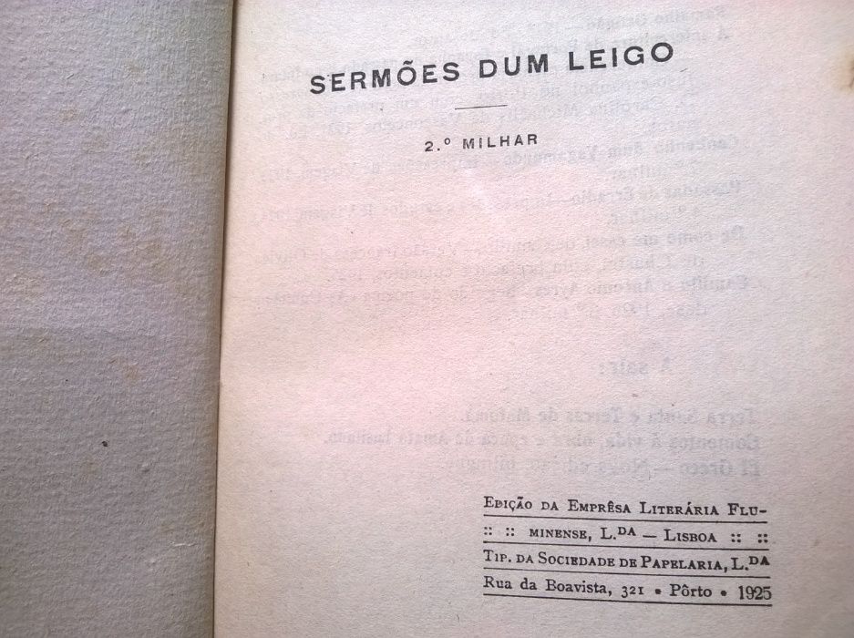 Sermões dum Leigo - Dr. Ricardo Jorge (portes grátis)