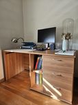 IKEA Secretária com gavetas e suporte para teclado