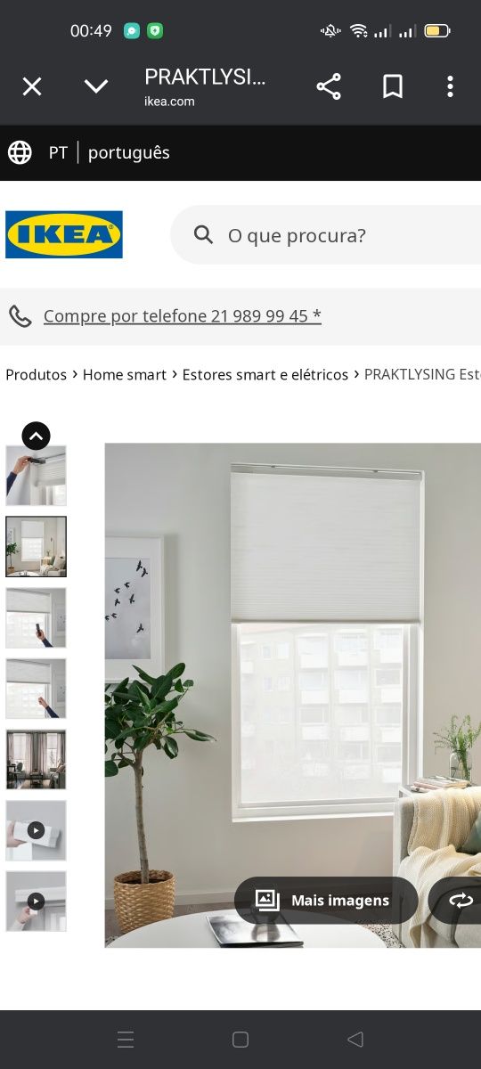 Estore alveolar Praktlysing, IKEA. NOVO