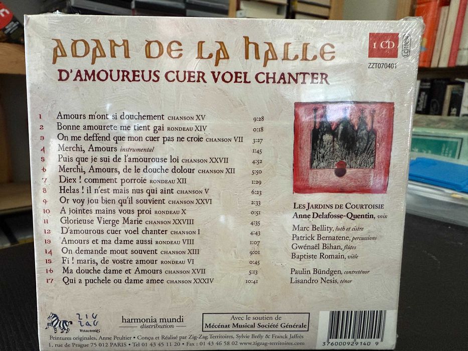 Adam De La Halle – D'Amoureus Cuer Voel Chanter – A. Delafosse-Quentin