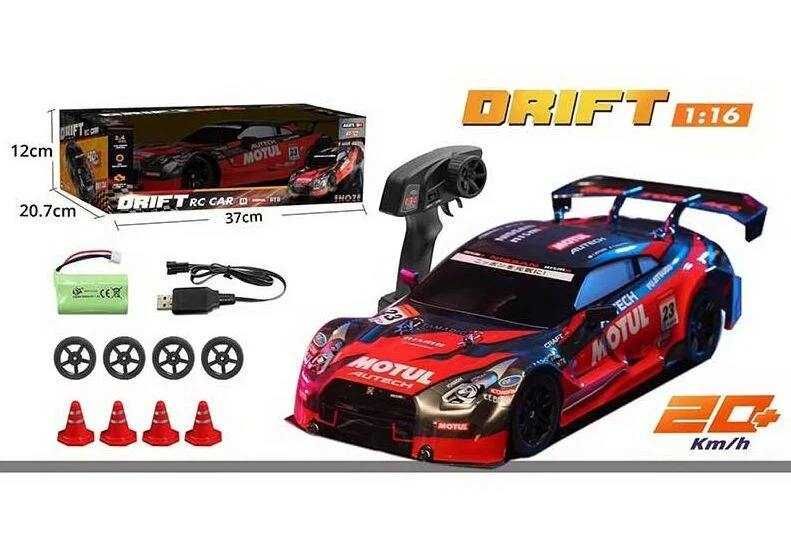 Дрифт машинка Nissan GT500 4WD на радиоуправлении 1:16 Красная