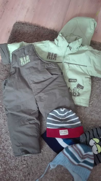 Kurtka zimowa+spodnie r. 86