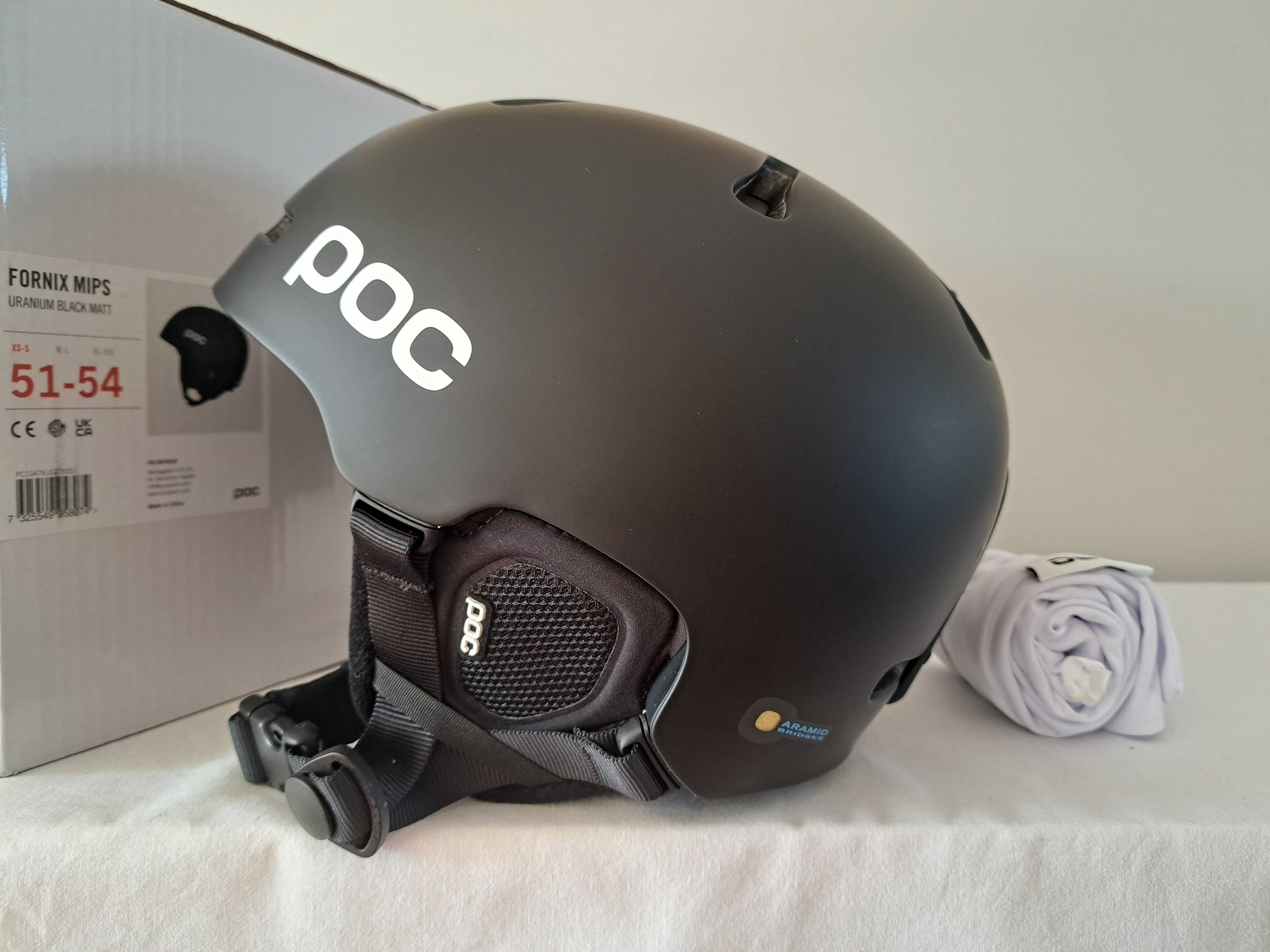 Kask narciarski POC Fornix Mips Uranium Black Matt XS/S 51-54cm