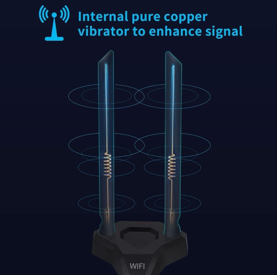 Nelawya Dwuzakresowa antena Wi-Fi 8 dBi 2,4 GHz 5 GHz 5,8 GHz RP-SMA